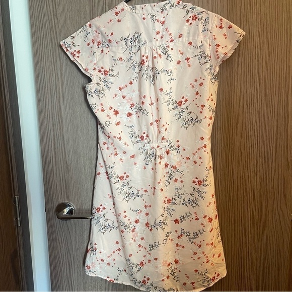 ELLE Pastel Peach floral print dress - Picture 3 of 4